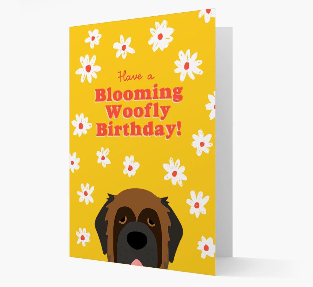 Blooming Woofly Birthday: Personalised {breedFullName} Card