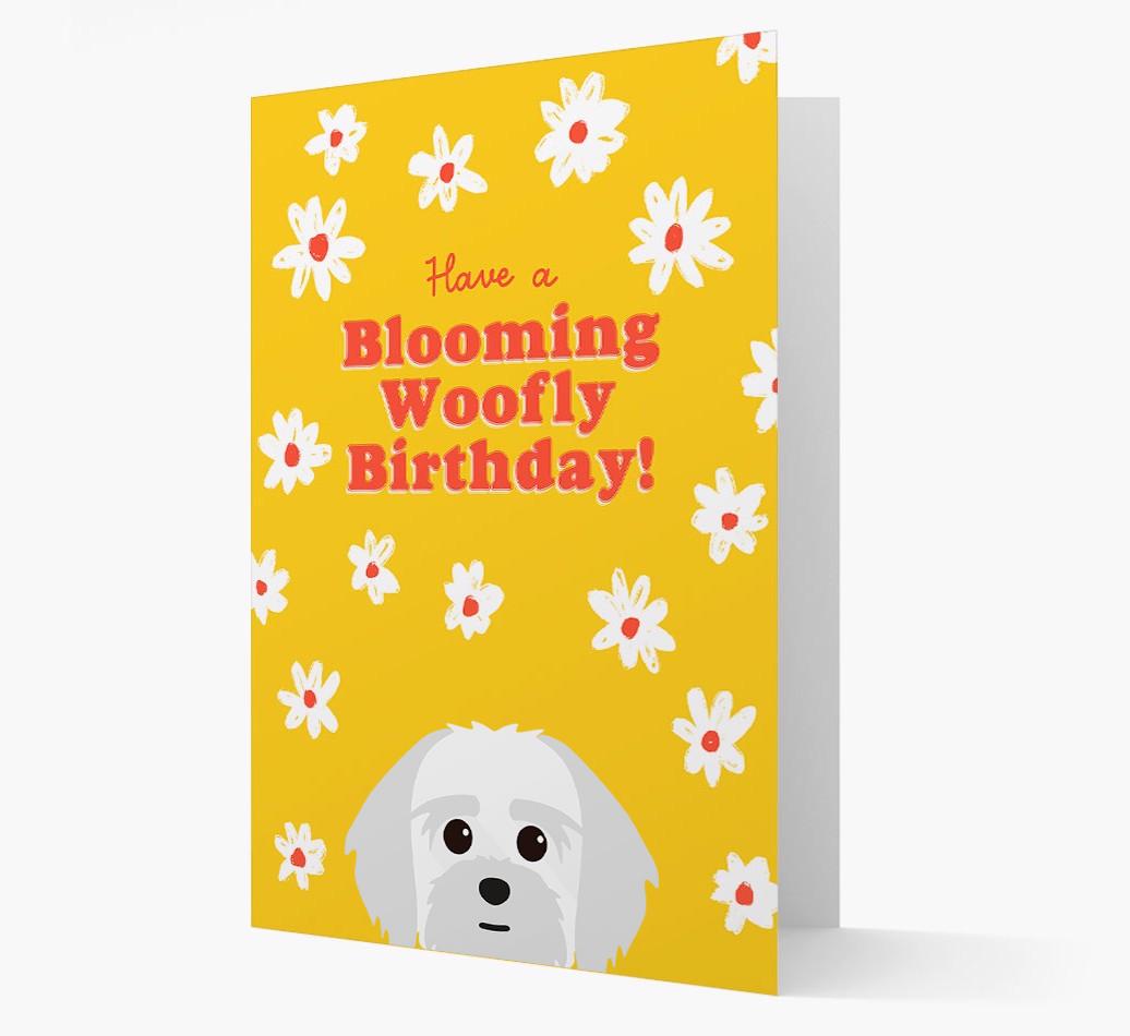 Blooming Woofly Birthday: Personalised {breedFullName} Card