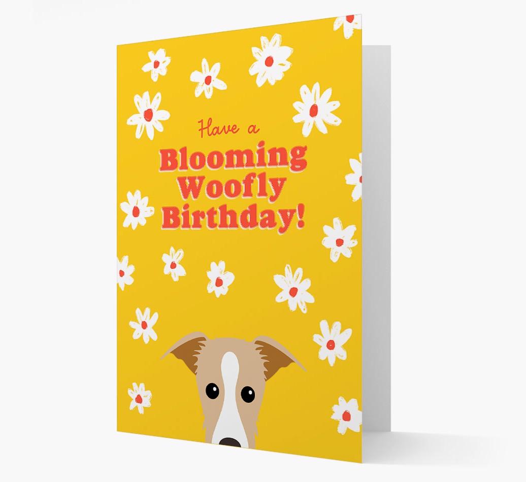 Blooming Woofly Birthday: Personalised {breedFullName} Card