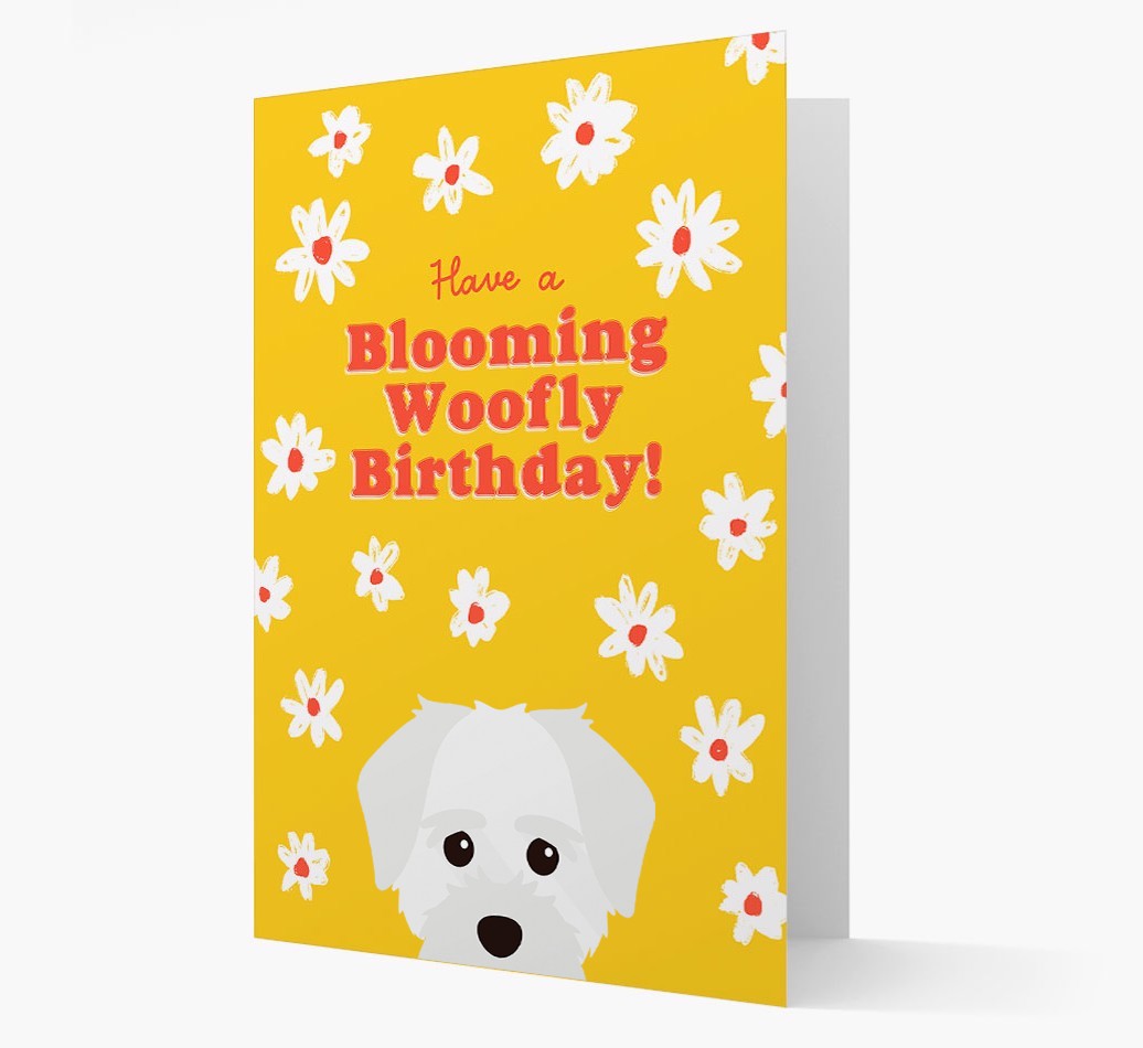 Blooming Woofly Birthday: Personalised {breedFullName} Card