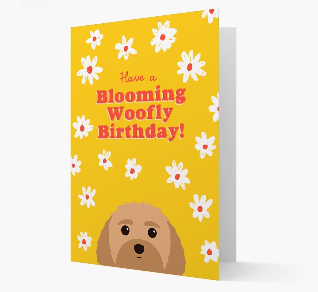 Blooming Woofly Birthday: Personalised {breedFullName} Card