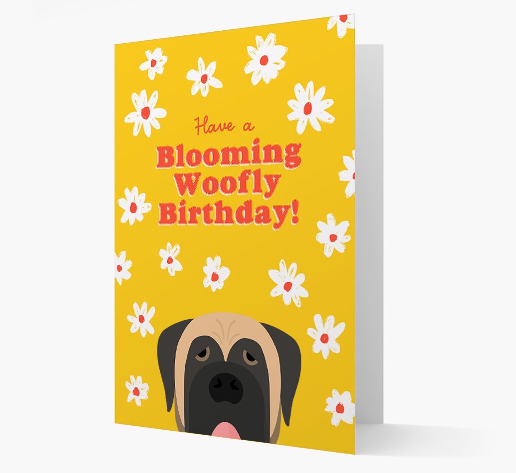 Blooming Woofly Birthday: Personalised {breedFullName} Card