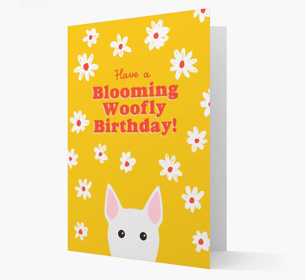 Blooming Woofly Birthday: Personalised {breedFullName} Card