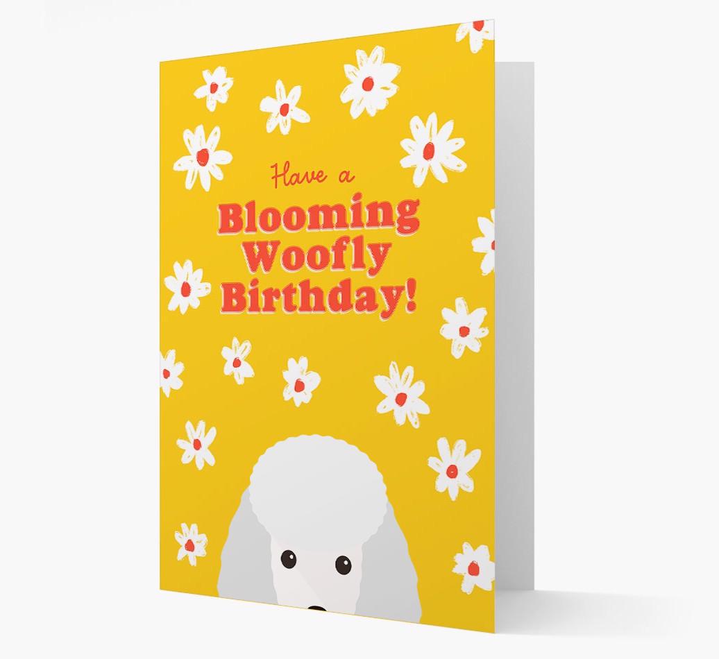 Blooming Woofly Birthday: Personalised {breedFullName} Card