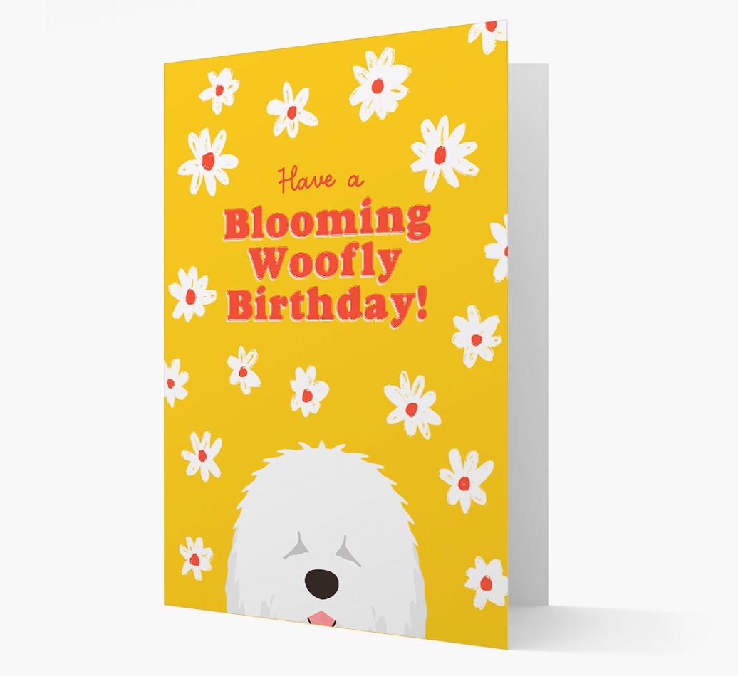 Blooming Woofly Birthday: Personalised {breedFullName} Card