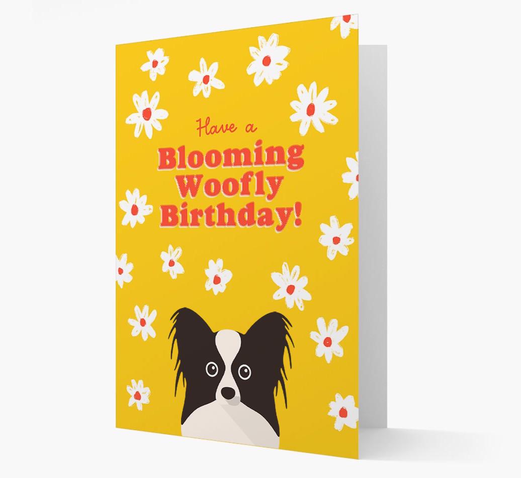 Blooming Woofly Birthday: Personalised {breedFullName} Card