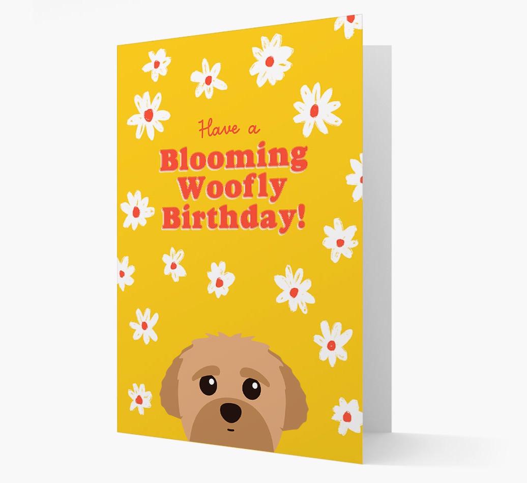 Blooming Woofly Birthday: Personalised {breedFullName} Card
