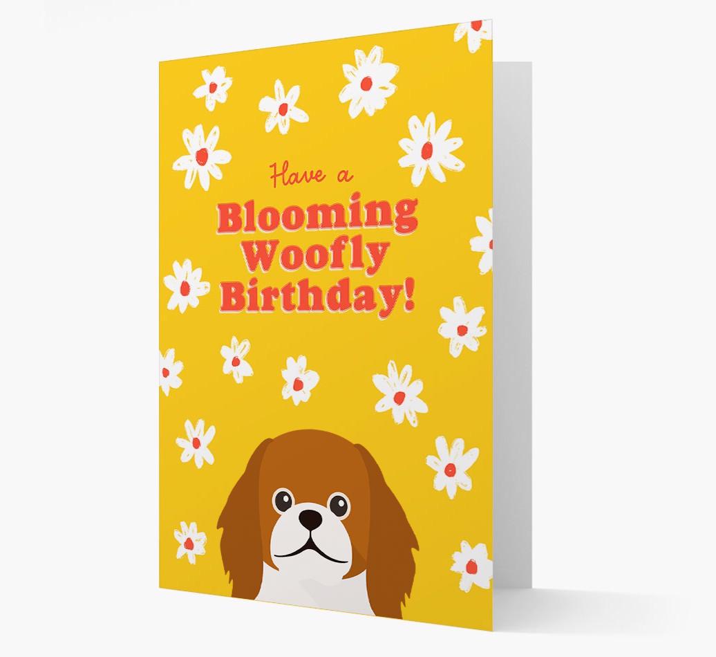 Blooming Woofly Birthday: Personalised {breedFullName} Card