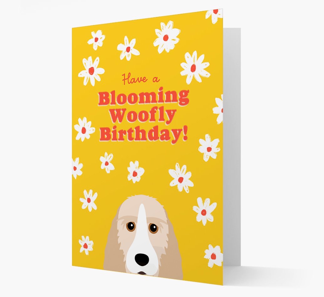 Blooming Woofly Birthday: Personalised {breedFullName} Card