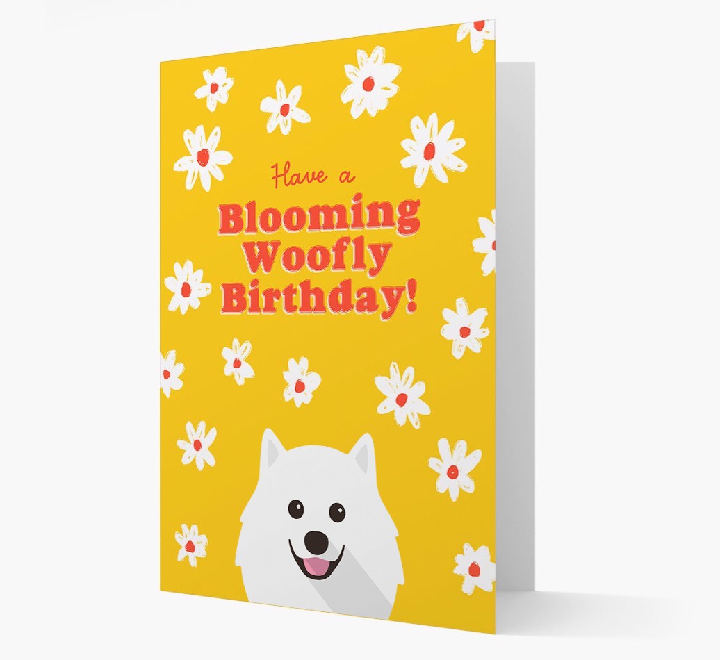 Blooming Woofly Birthday: Personalised {breedFullName} Card