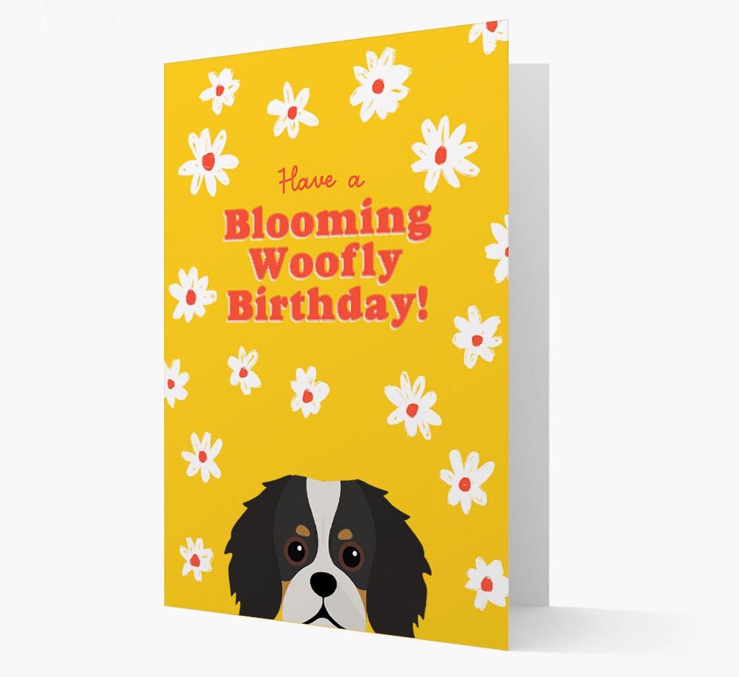 Blooming Woofly Birthday: Personalised {breedFullName} Card
