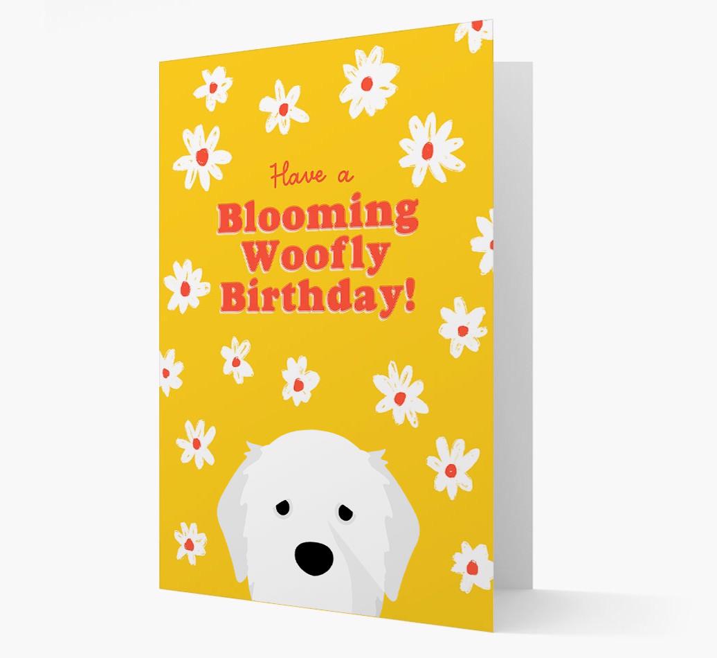 Blooming Woofly Birthday: Personalised {breedFullName} Card
