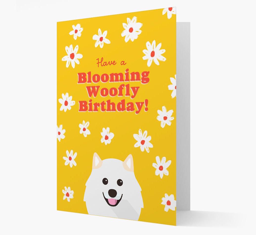 Blooming Woofly Birthday: Personalised {breedFullName} Card