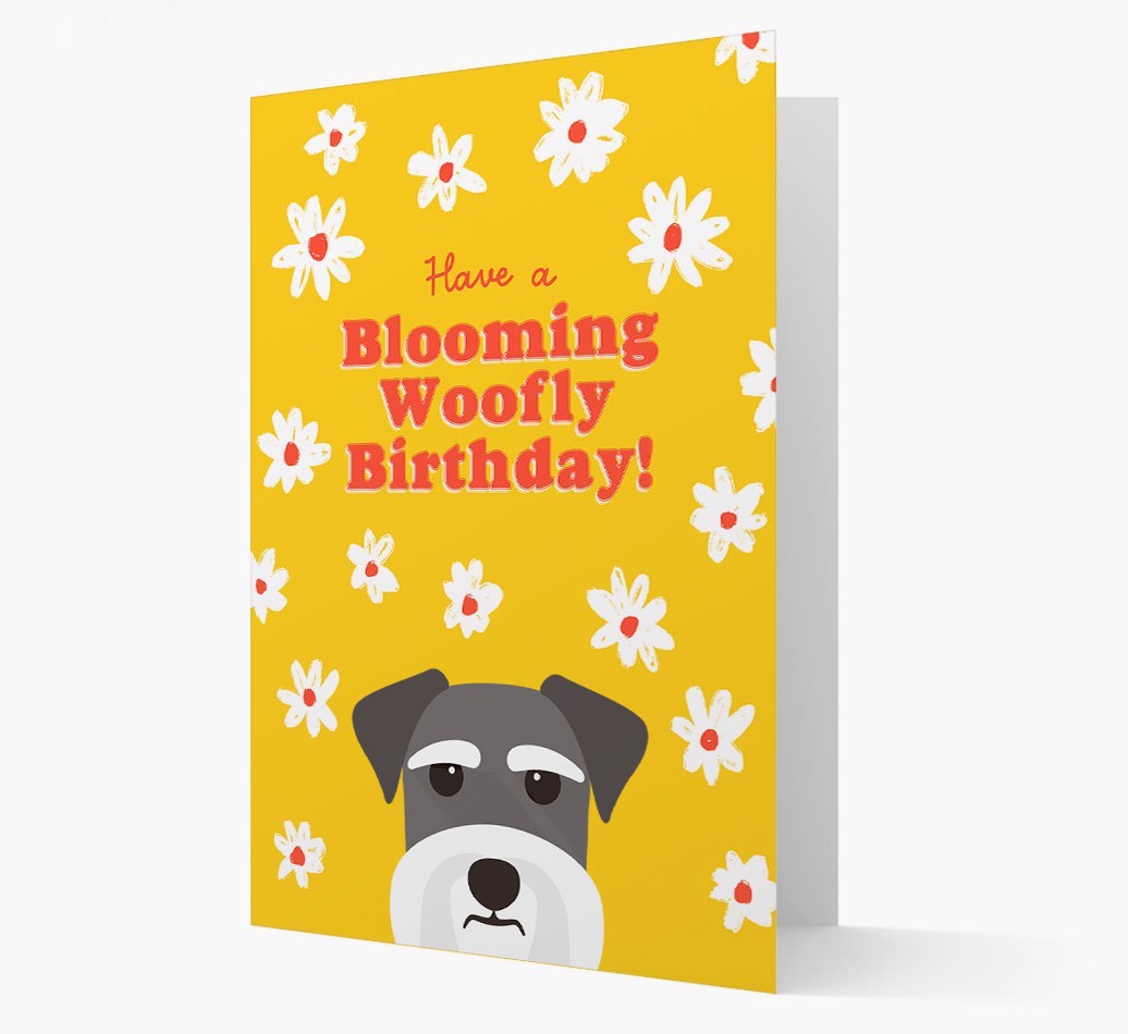 Blooming Woofly Birthday: Personalised {breedFullName} Card