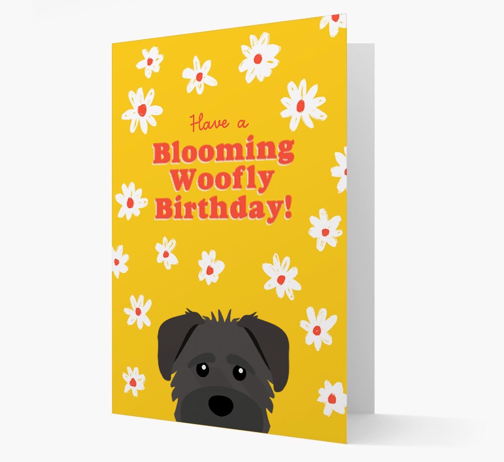 Blooming Woofly Birthday: Personalised {breedFullName} Card