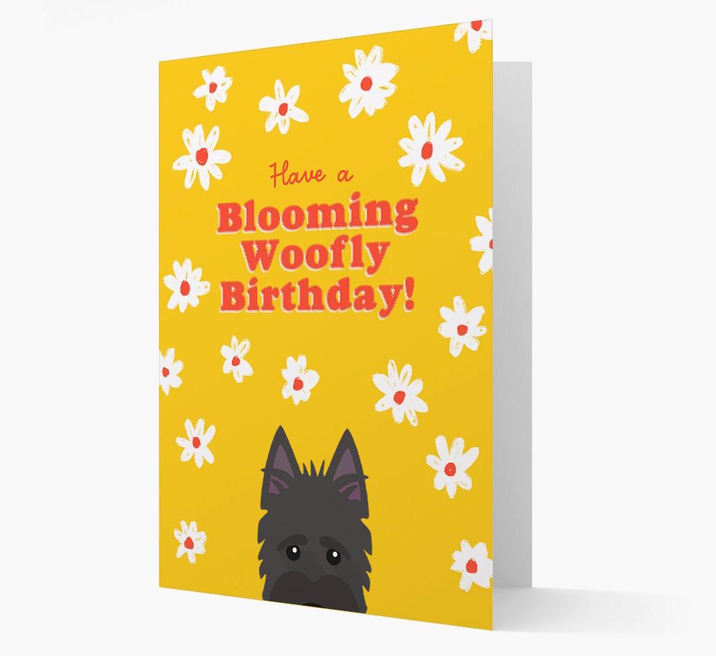 Blooming Woofly Birthday: Personalised {breedFullName} Card