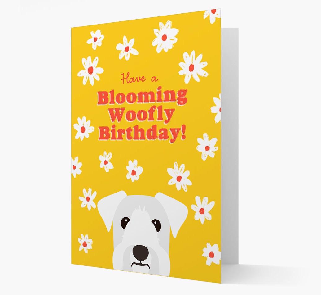 Blooming Woofly Birthday: Personalised {breedFullName} Card