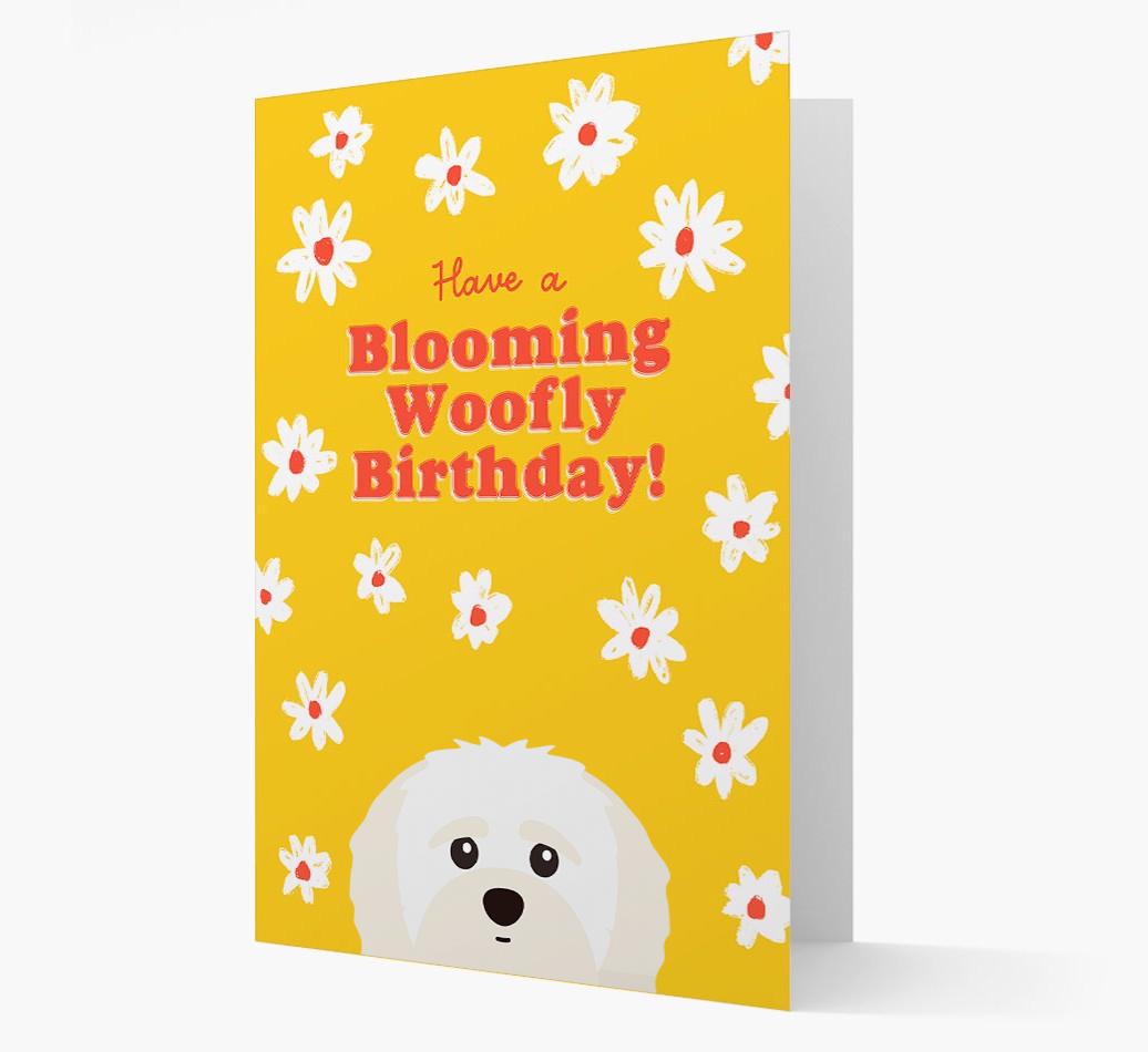 Blooming Woofly Birthday: Personalised {breedFullName} Card