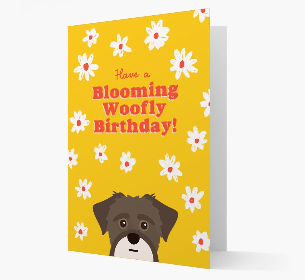 Blooming Woofly Birthday: Personalised {breedFullName} Card