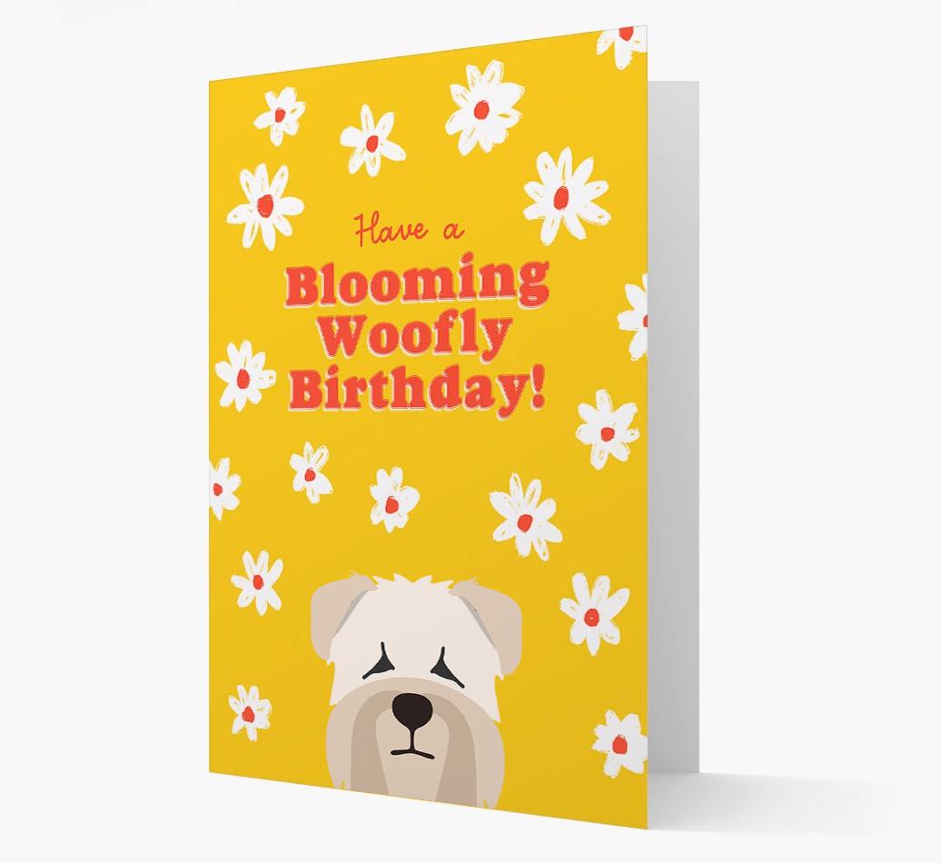 Blooming Woofly Birthday: Personalised {breedFullName} Card