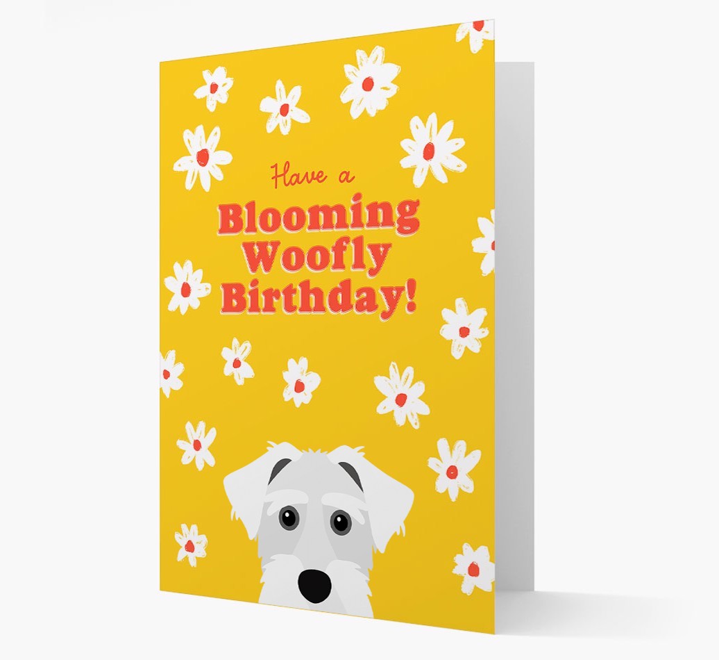 Blooming Woofly Birthday: Personalised {breedFullName} Card