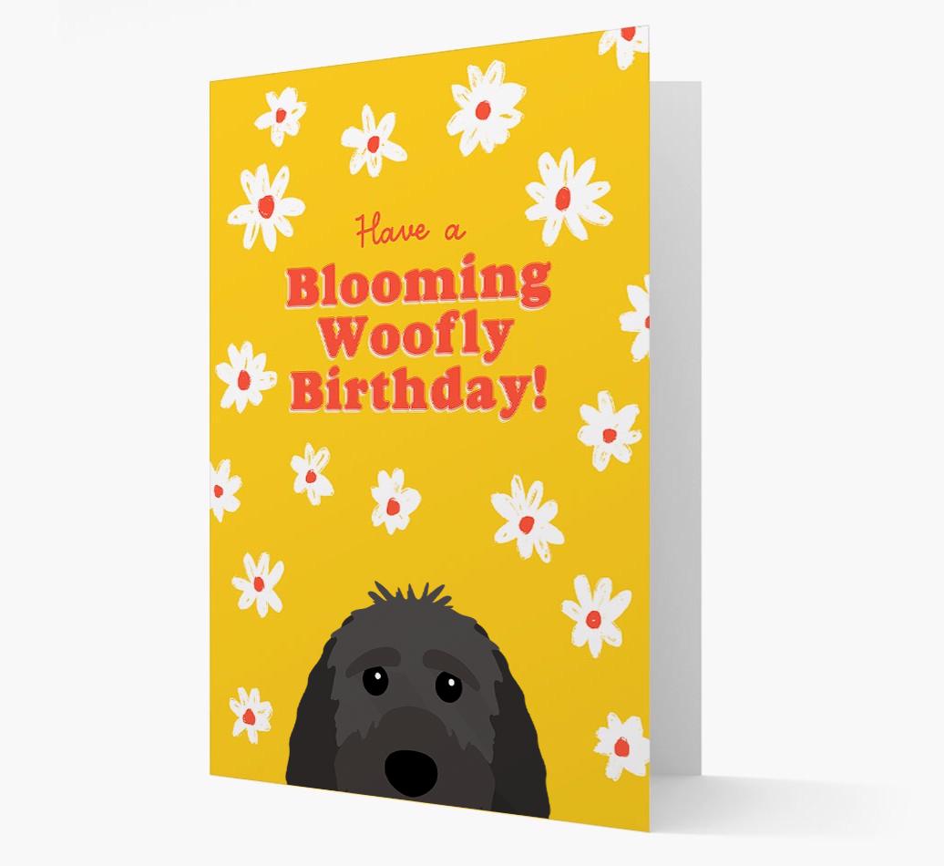 Blooming Woofly Birthday: Personalised {breedFullName} Card