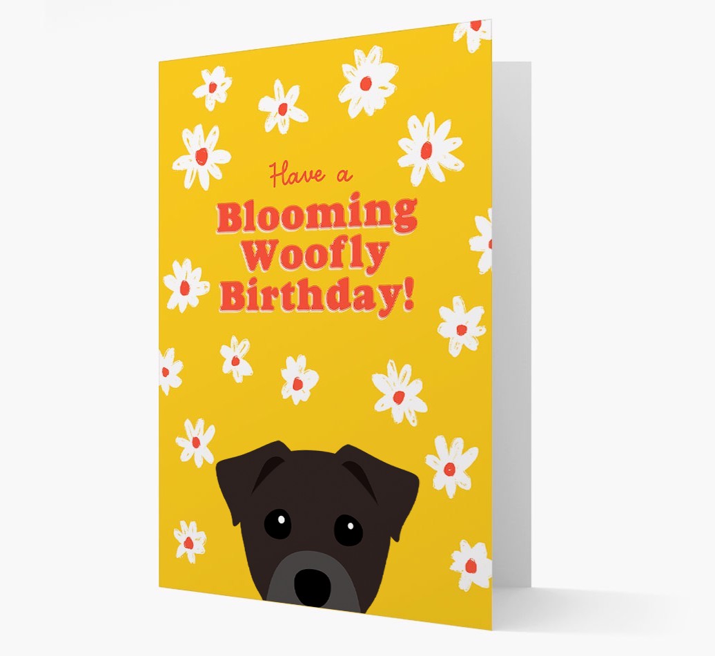 Blooming Woofly Birthday: Personalised {breedFullName} Card