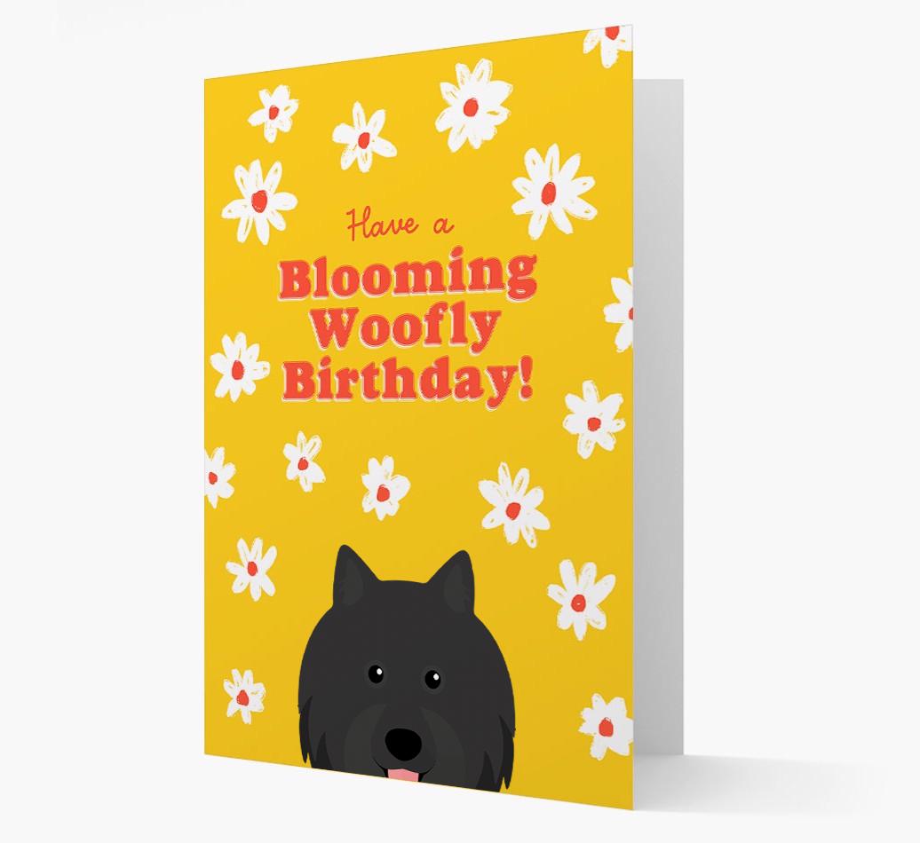 Blooming Woofly Birthday: Personalised {breedFullName} Card