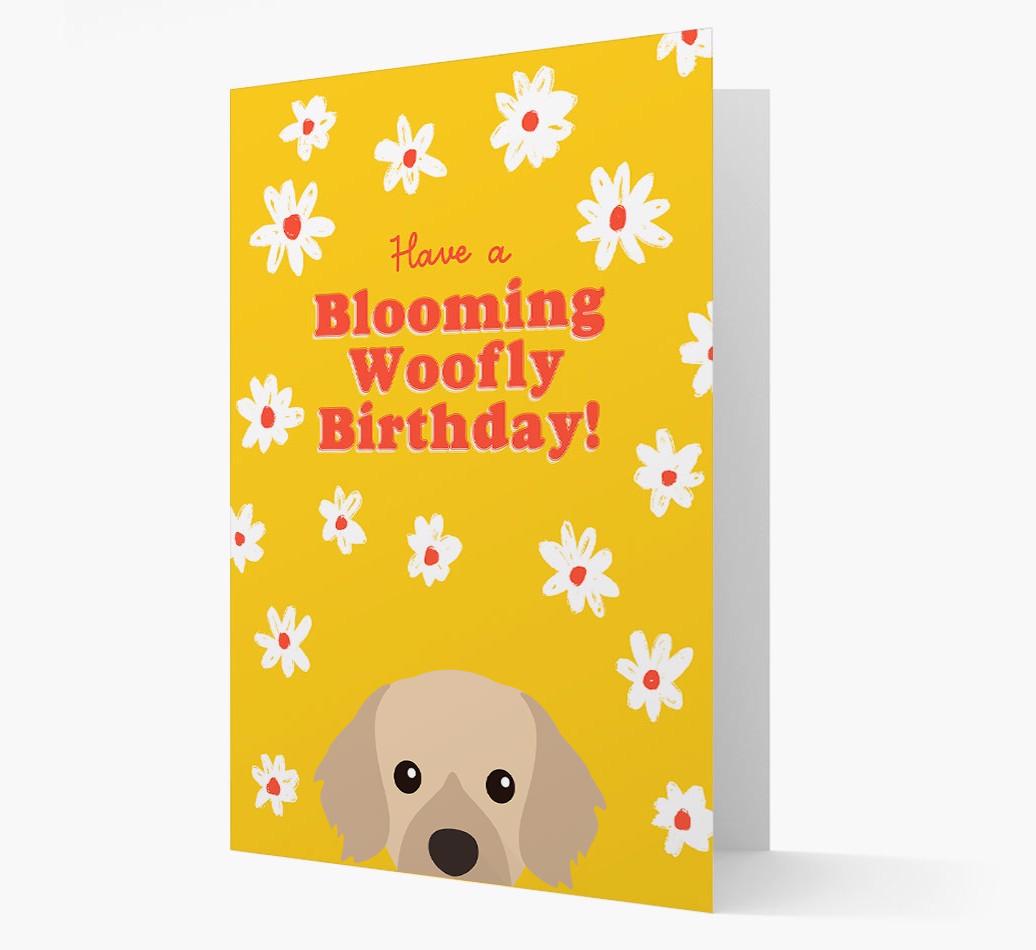 Blooming Woofly Birthday: Personalised {breedFullName} Card