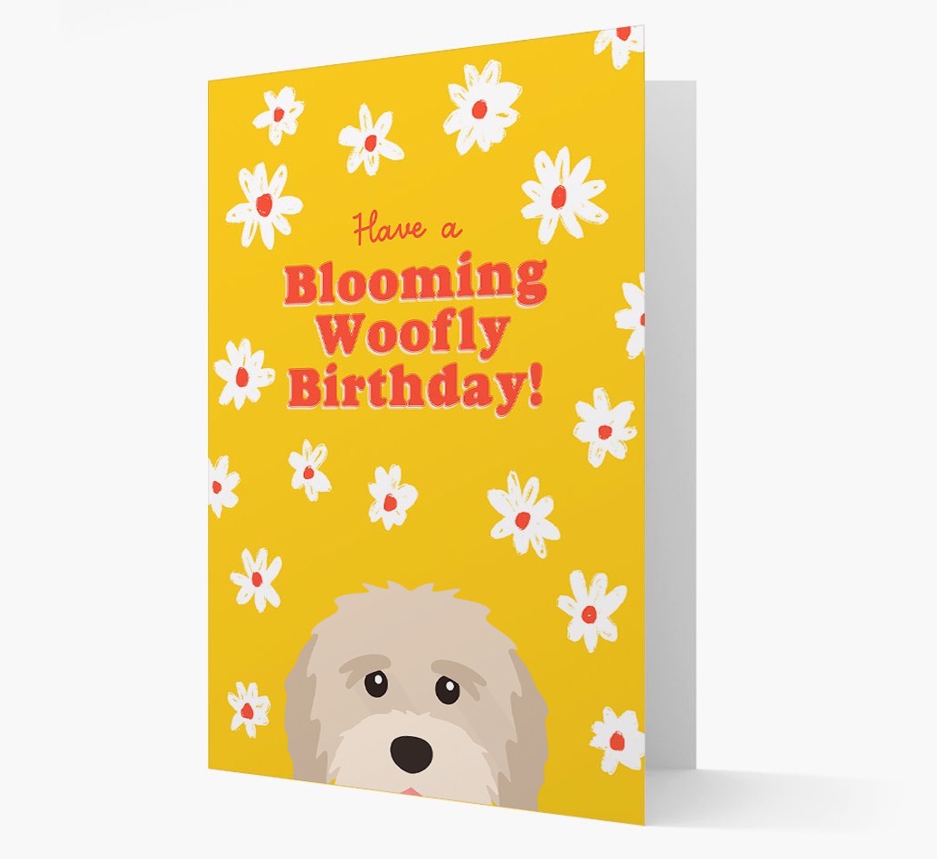 Blooming Woofly Birthday: Personalised {breedFullName} Card