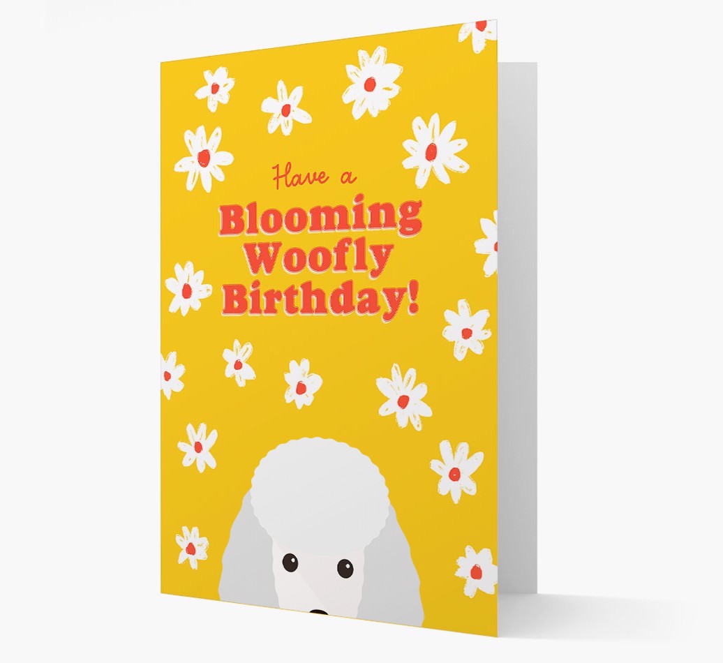 Blooming Woofly Birthday: Personalised {breedFullName} Card