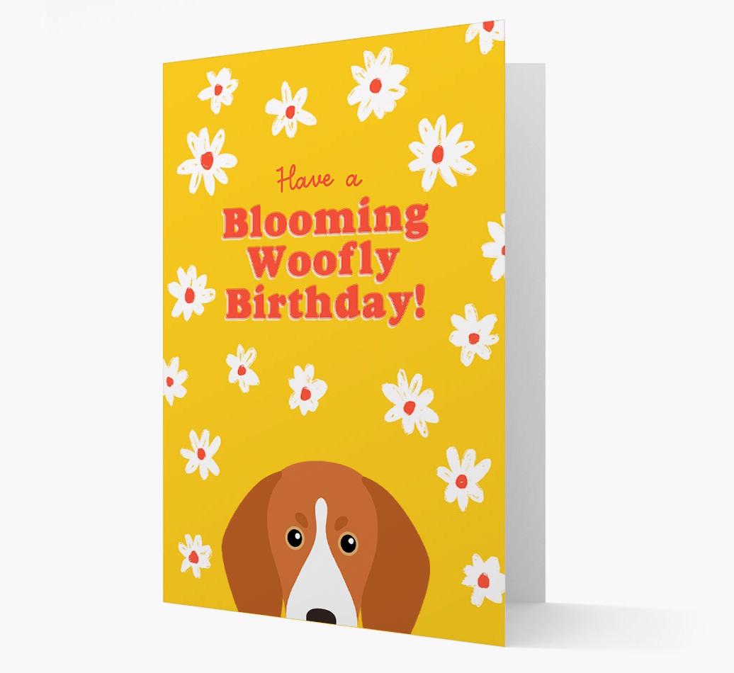 Blooming Woofly Birthday: Personalised {breedFullName} Card