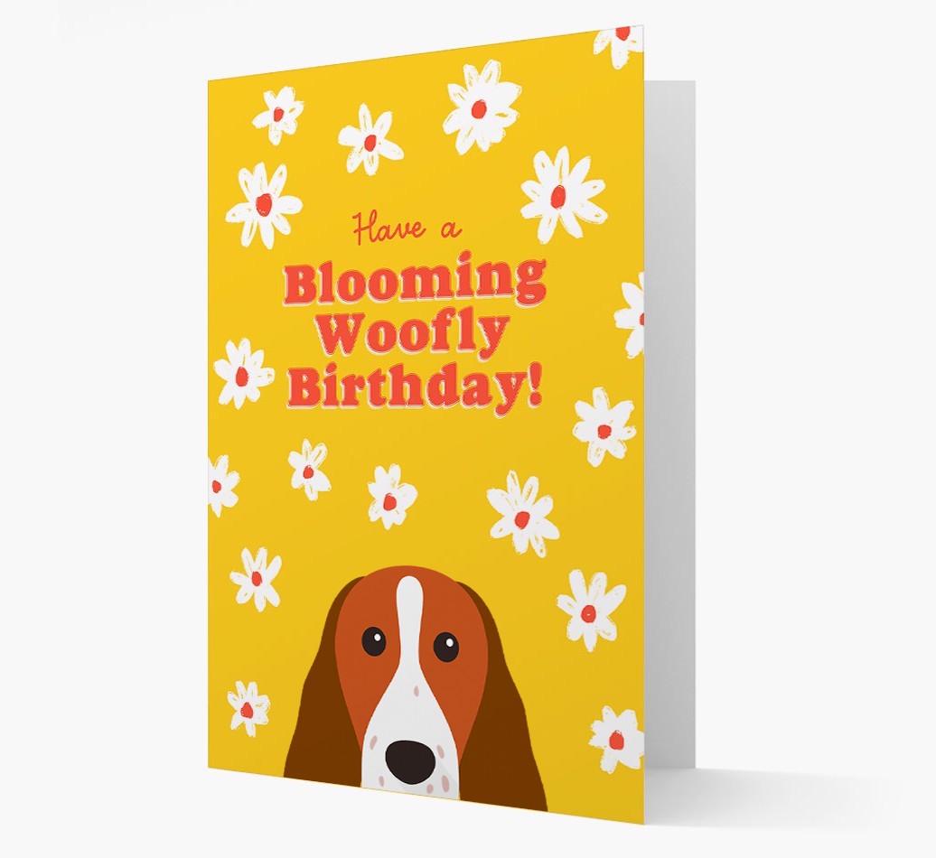Blooming Woofly Birthday: Personalised {breedFullName} Card