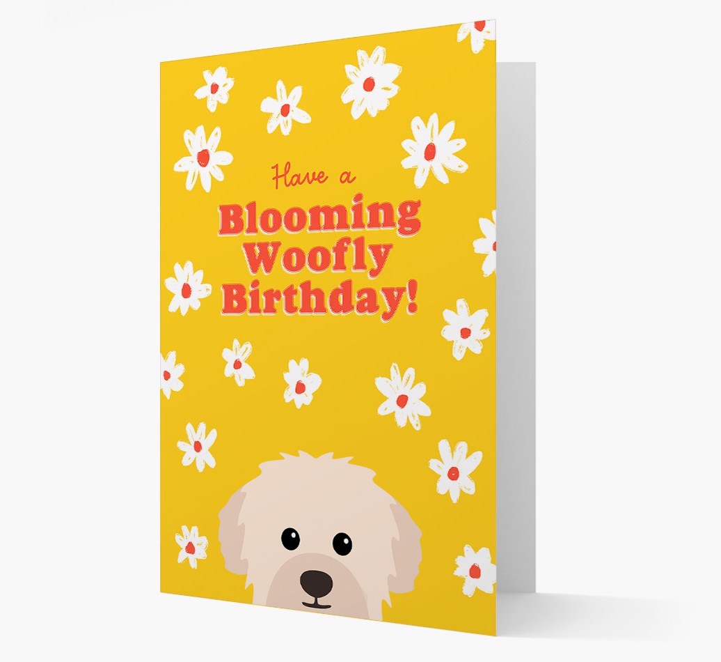 Blooming Woofly Birthday: Personalised {breedFullName} Card