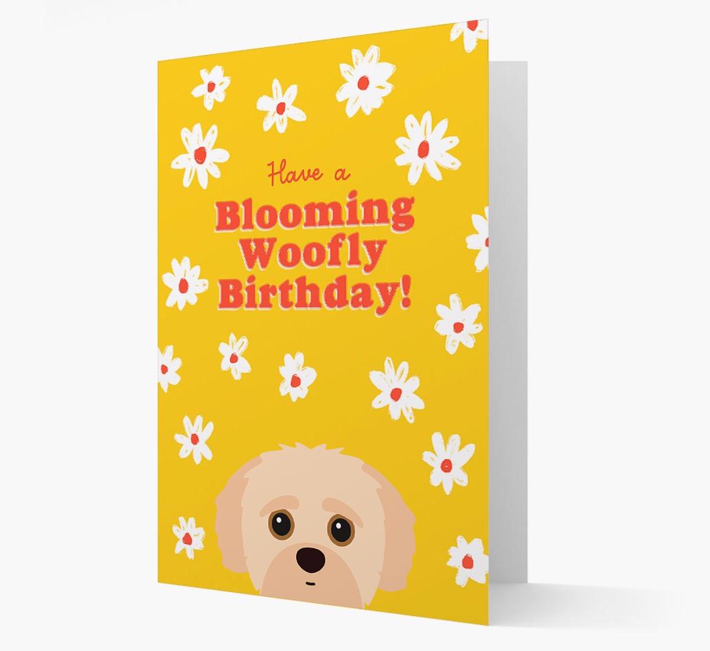 Blooming Woofly Birthday: Personalised {breedFullName} Card