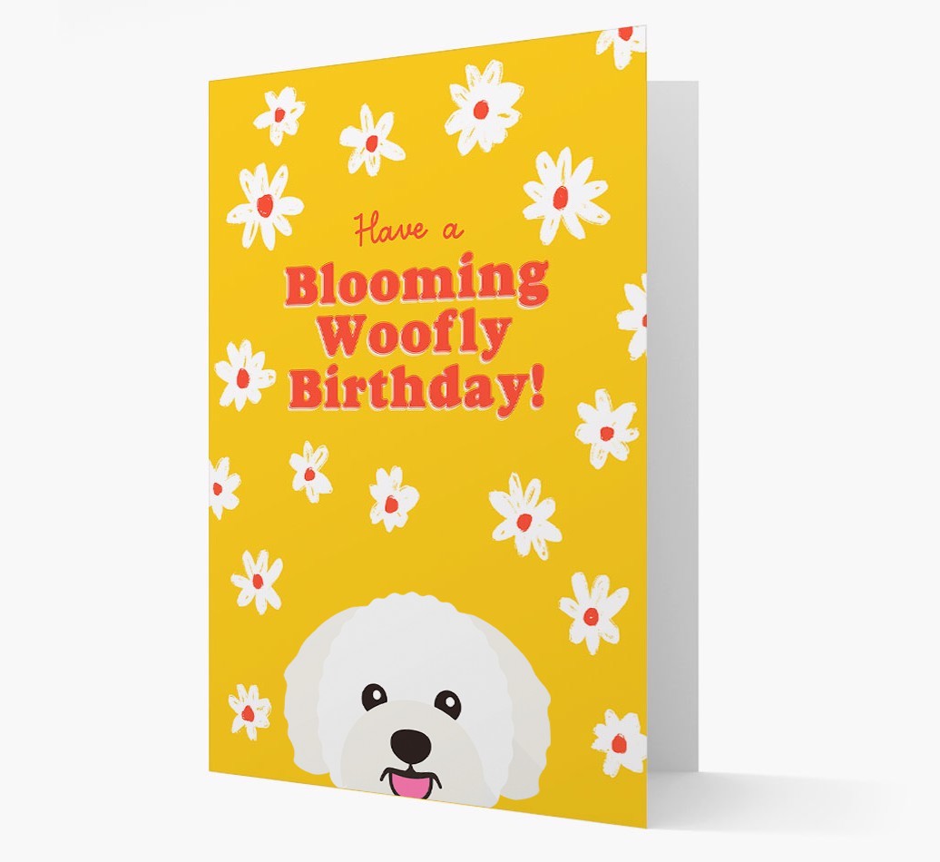Blooming Woofly Birthday: Personalised {breedFullName} Card