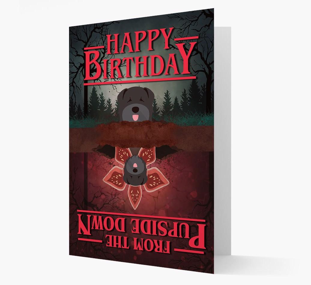 Pupside Down: Personalized {breedFullName} Card