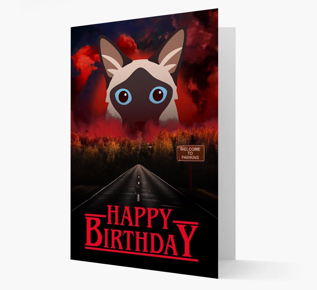 Happy Birthday From Pawkins: Personalized {breedCommonName} Card