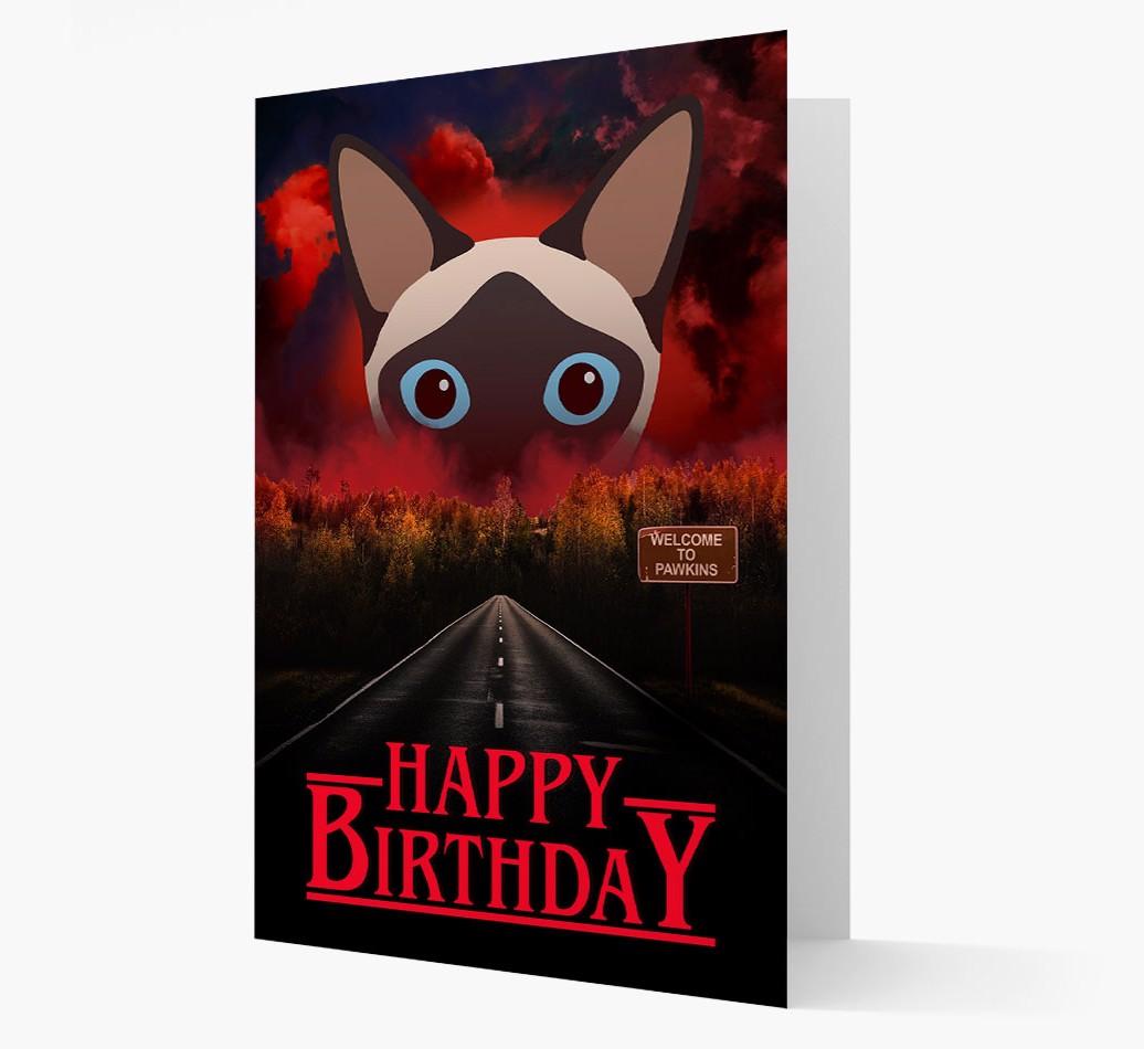 Happy Birthday From Pawkins: Personalized {breedCommonName} Card