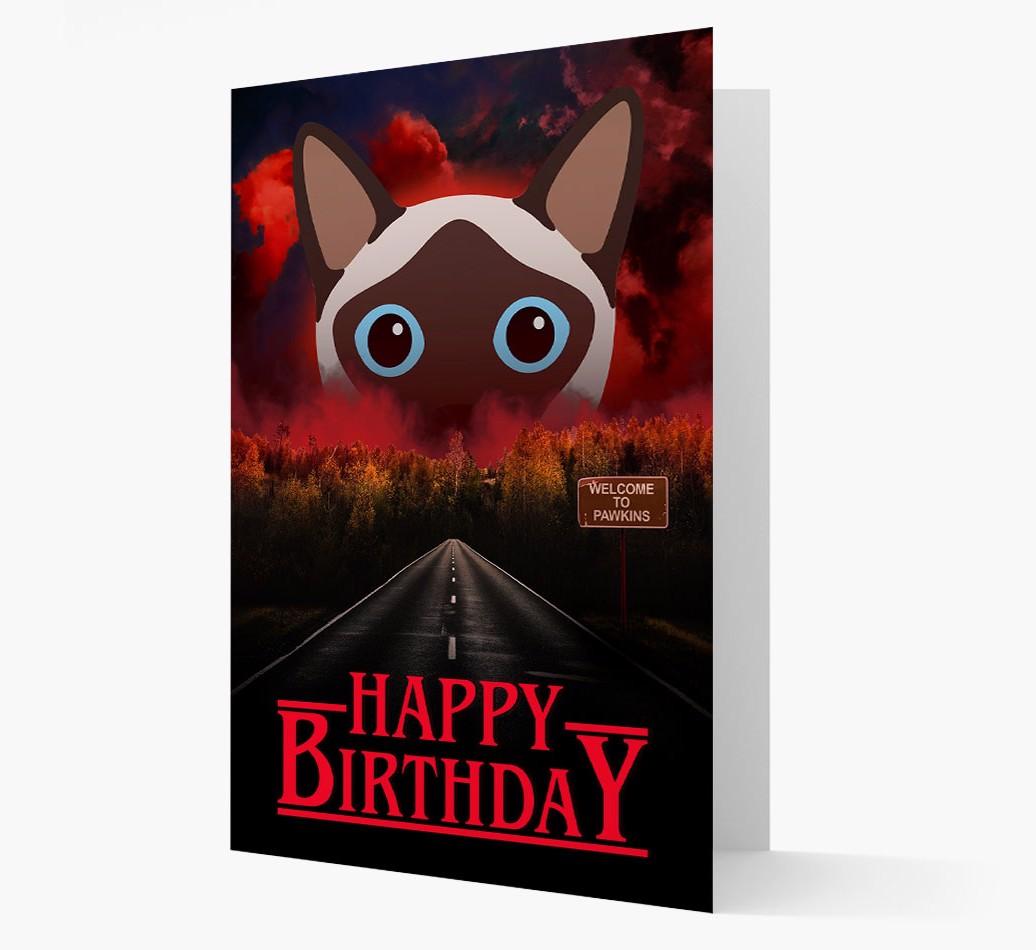 Happy Birthday From Pawkins: Personalized {breedCommonName} Card
