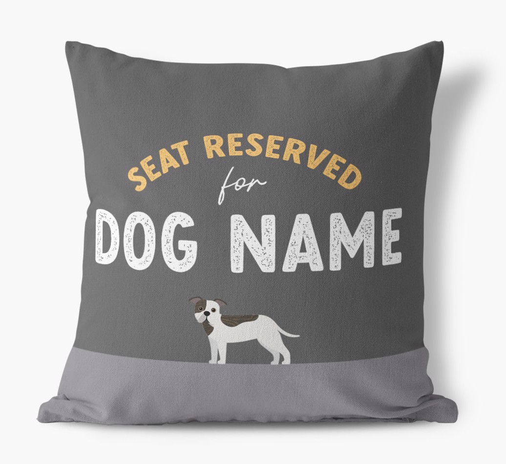 Reserved For: Personalised {breedFullName} Canvas Cushion