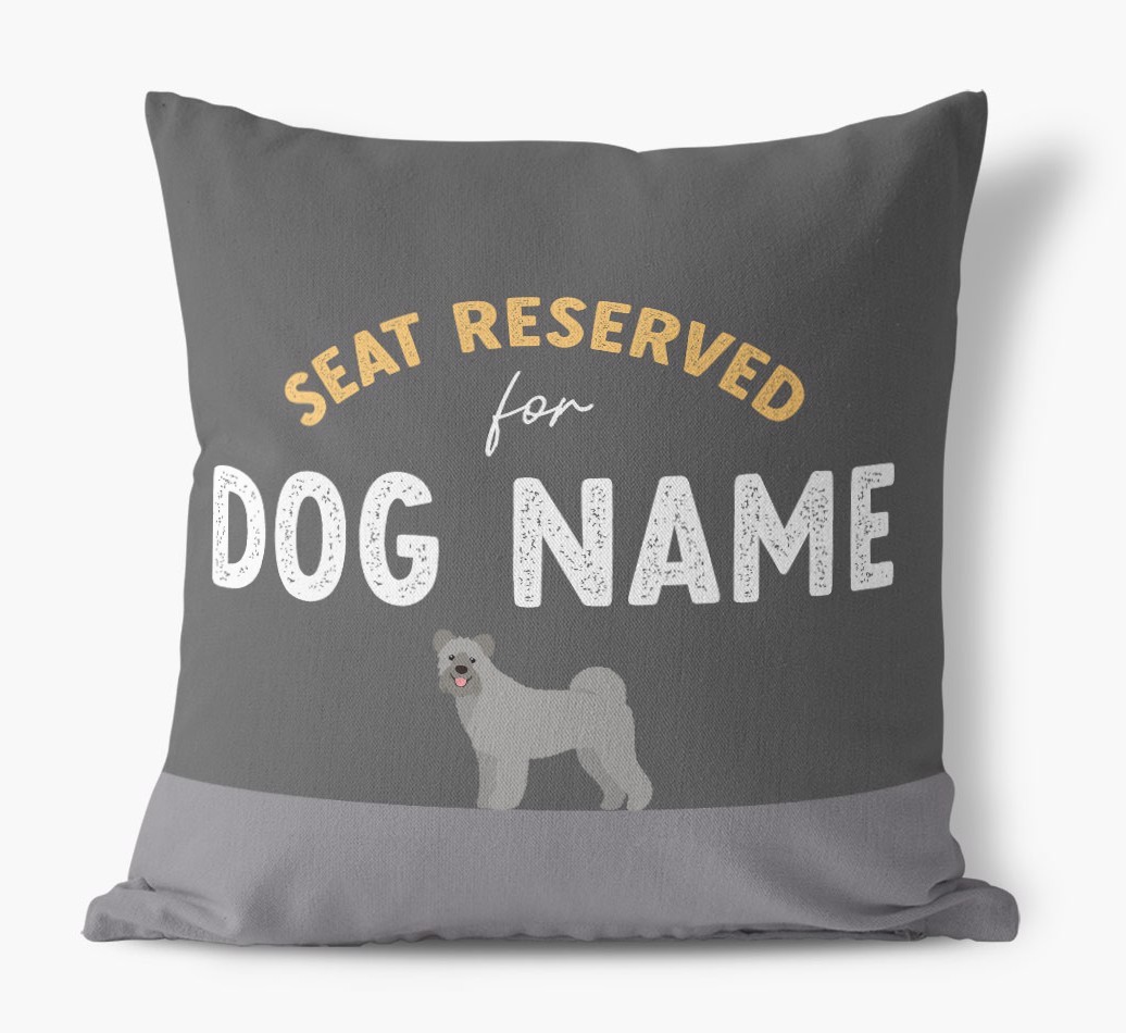 Reserved For: Personalised {breedFullName} Canvas Cushion