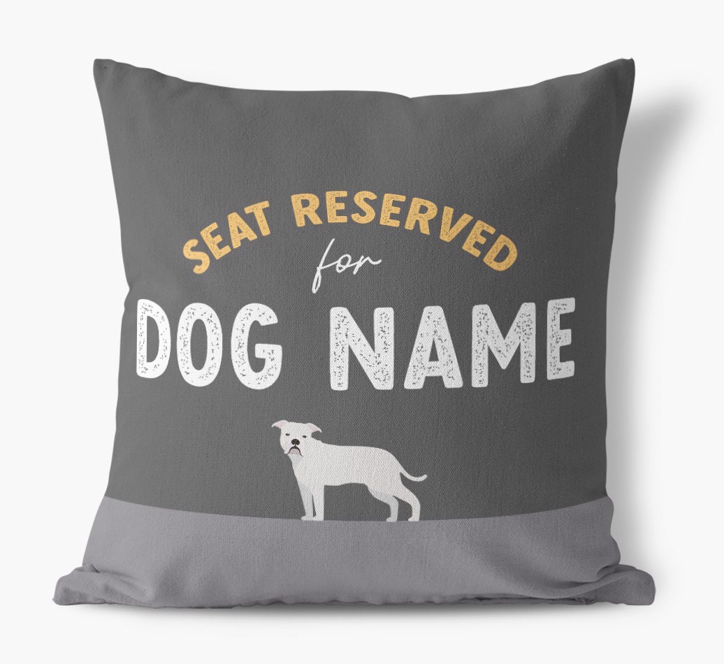 Reserved For: Personalised {breedFullName} Canvas Cushion
