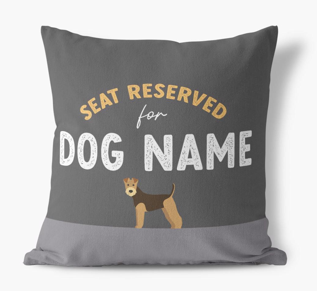 Reserved For: Personalized {breedFullName} Canvas Pillow