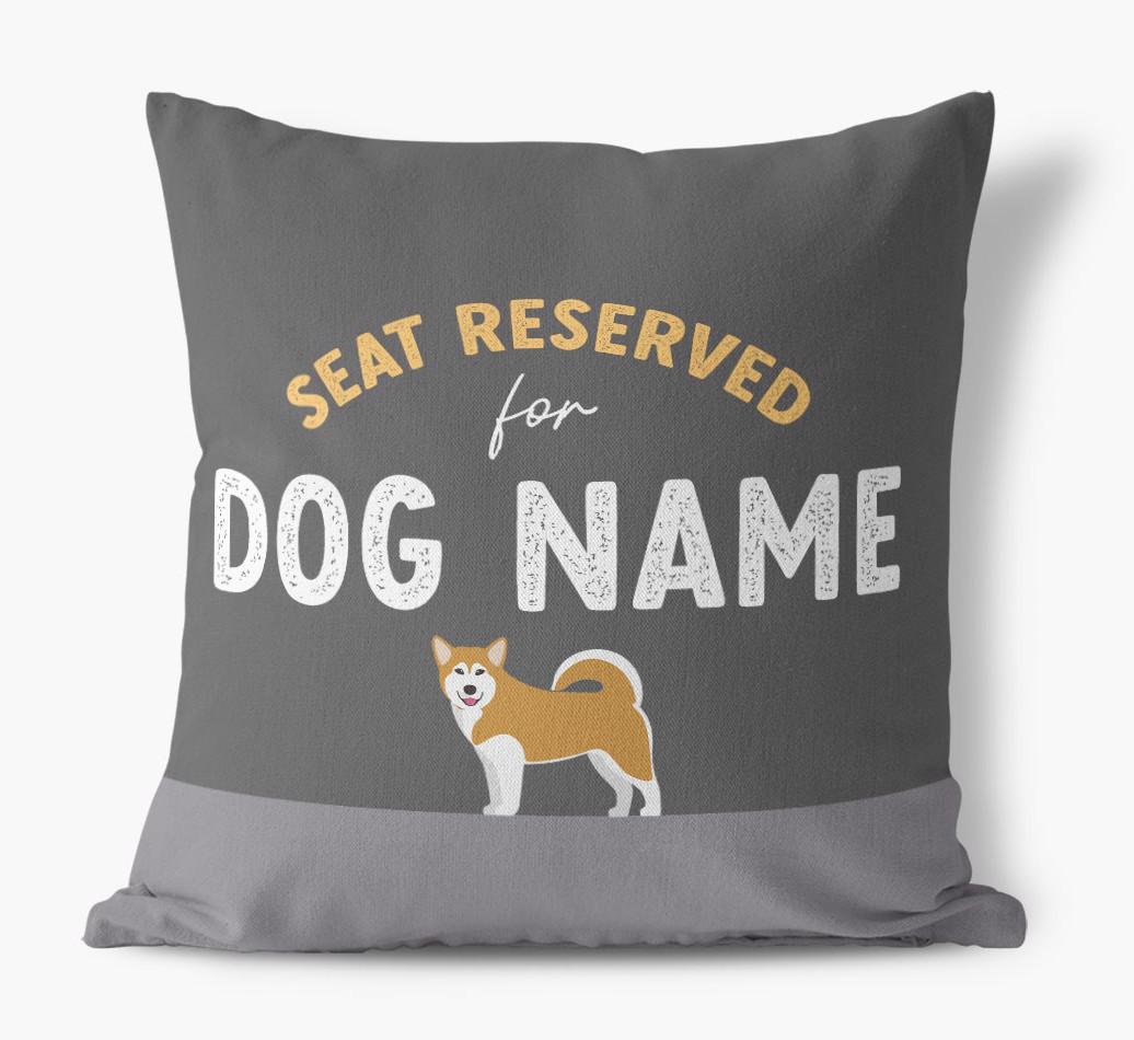 Reserved For: Personalized {breedFullName} Canvas Pillow