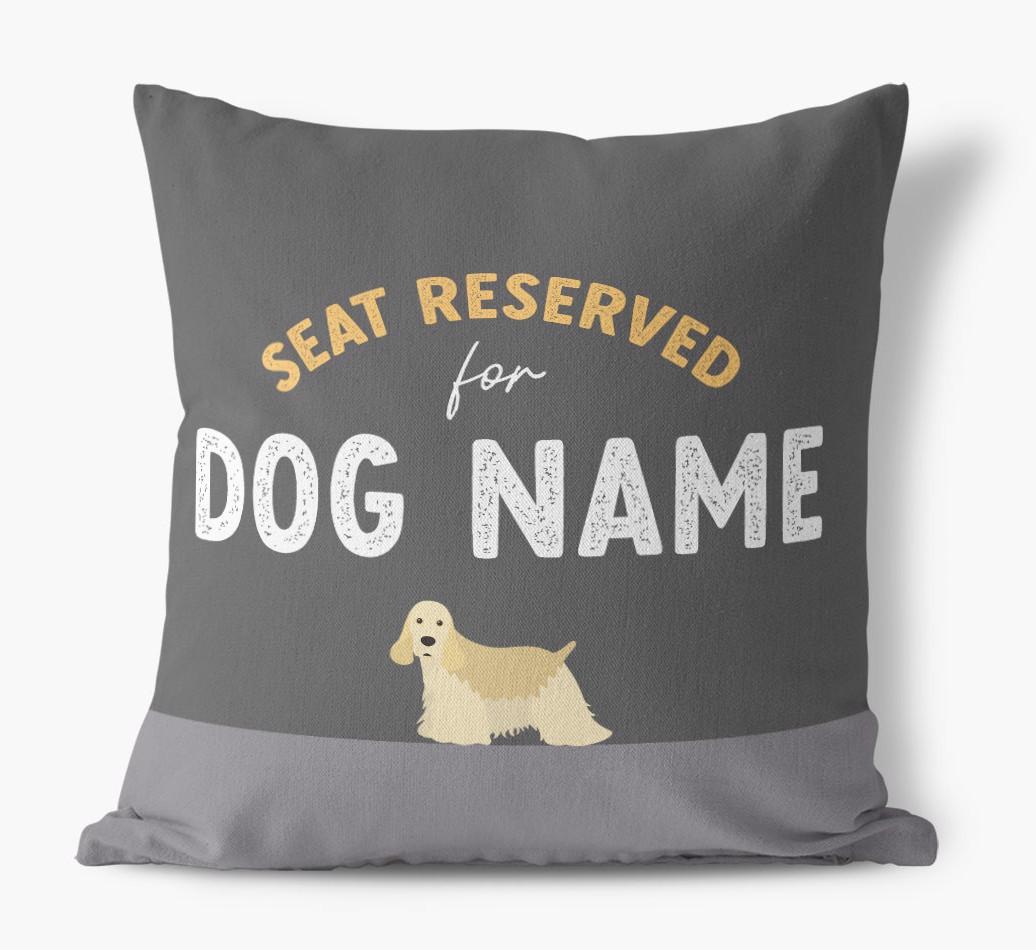 Reserved For: Personalized {breedFullName} Canvas Pillow