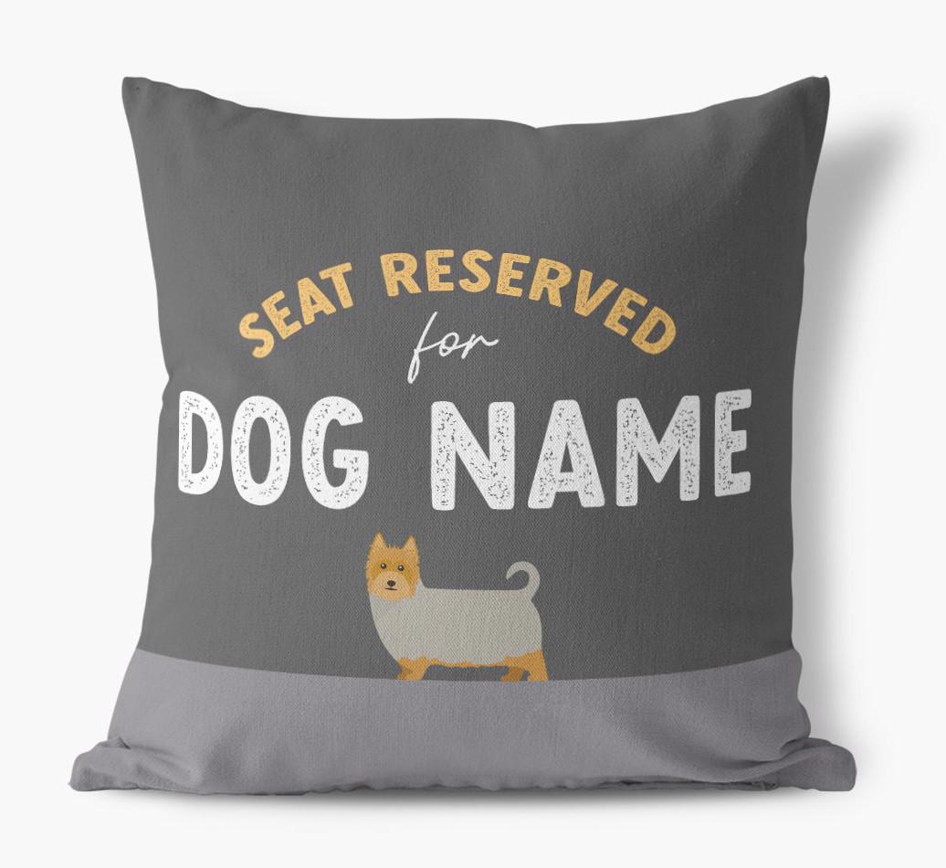 Reserved For: Personalized {breedFullName} Canvas Pillow