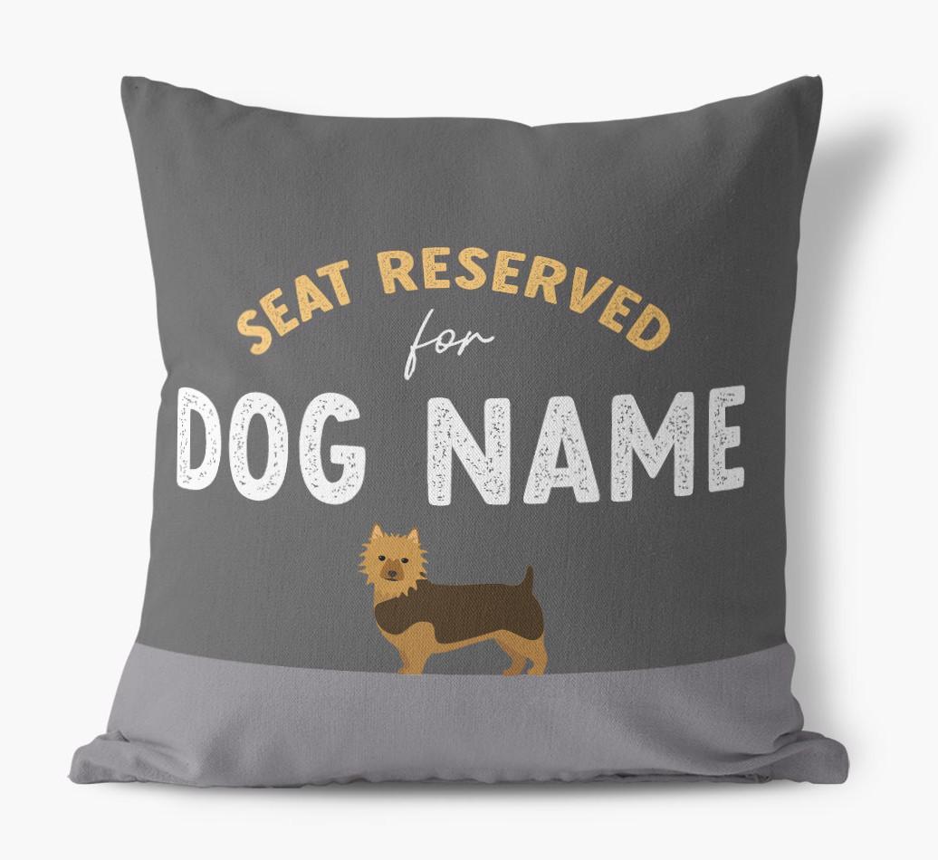 Reserved For: Personalized {breedFullName} Canvas Pillow