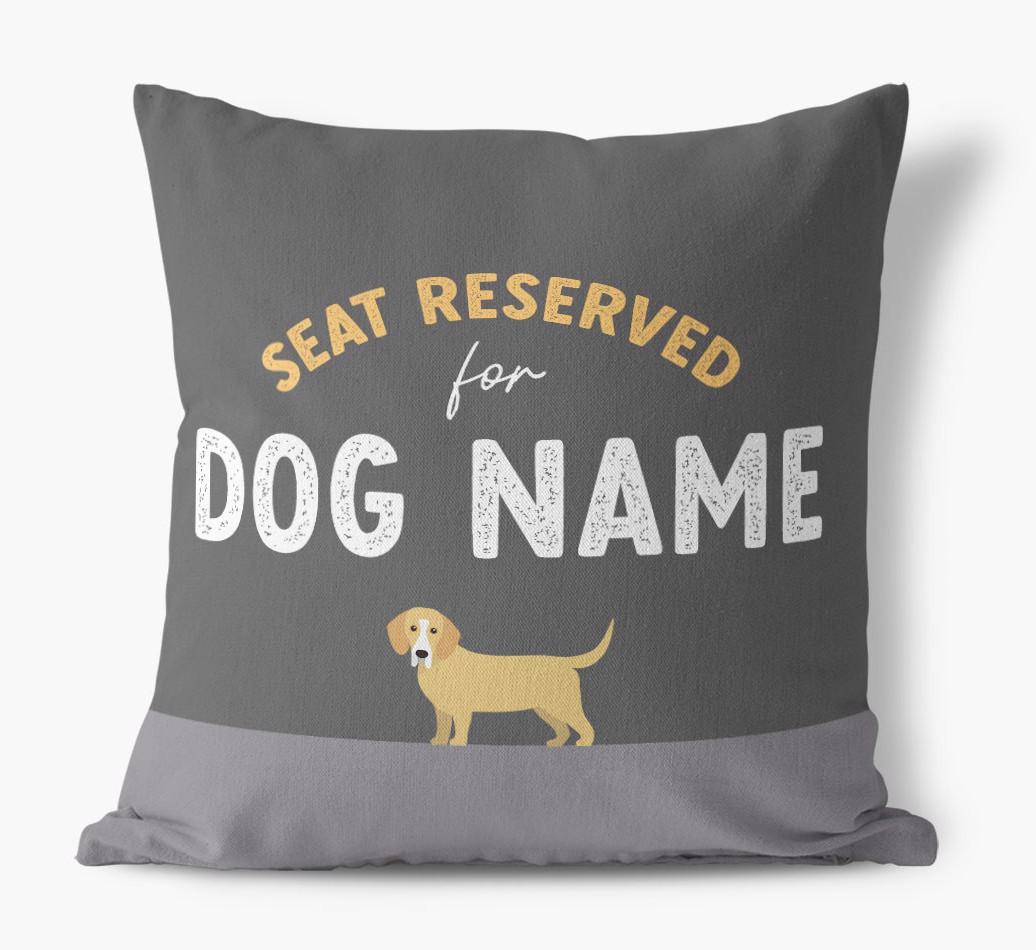 Reserved For: Personalized {breedFullName} Canvas Pillow