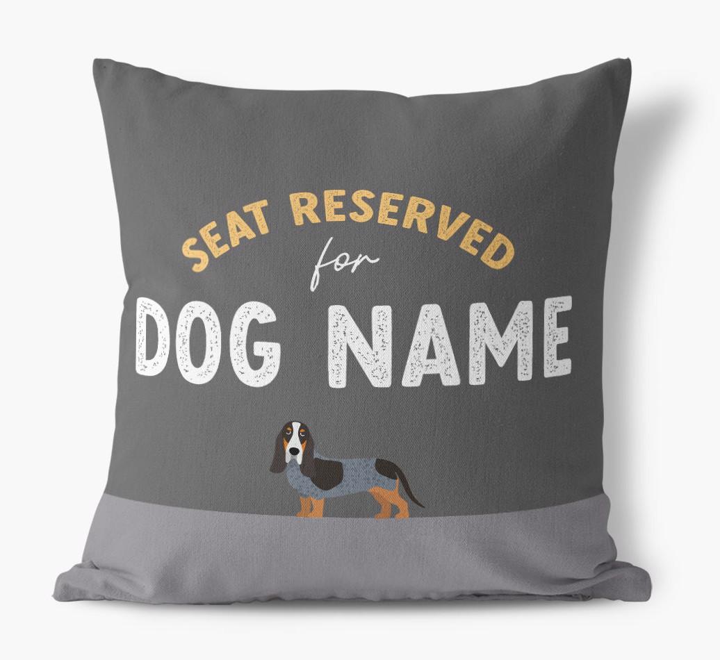 Reserved For: Personalized {breedFullName} Canvas Pillow